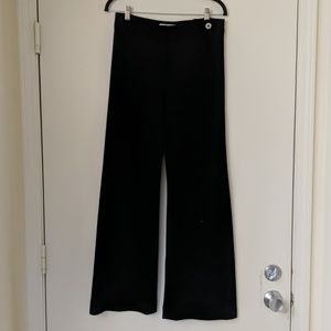 Diane Von Furstenburg Black Wide Leg Pants